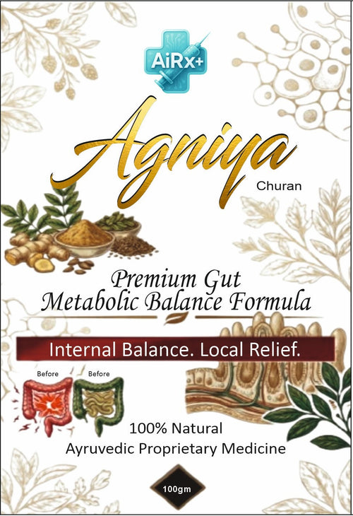Agniya Churan - Premium Gut Metabolic Balance Formula | 100% Natural Ayurvedic Digestive Powder