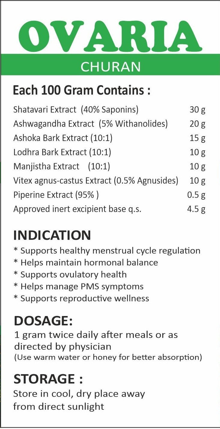 Ovaria Churan - Women's Hormonal Balance & Menstrual Health Support (100gm)