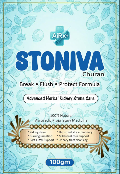 AiRx+ STONIVA Churan - Advanced Herbal Kidney Stone Care (100gm)