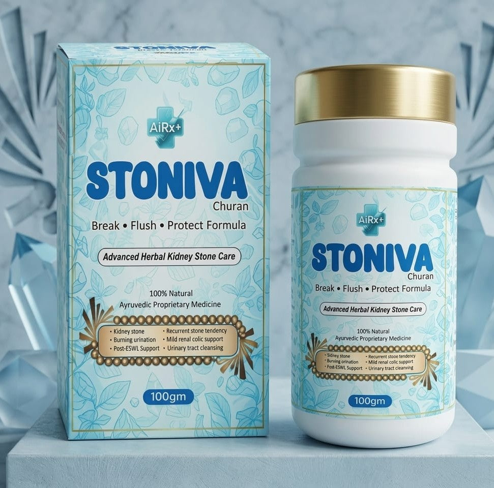 AiRx+ STONIVA Churan - Advanced Herbal Kidney Stone Care (100gm)